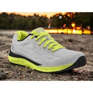 Topo Fli Lyte 3 Silver Lime Run Race Sneakers Womens Size 9.5 New Fast Ship